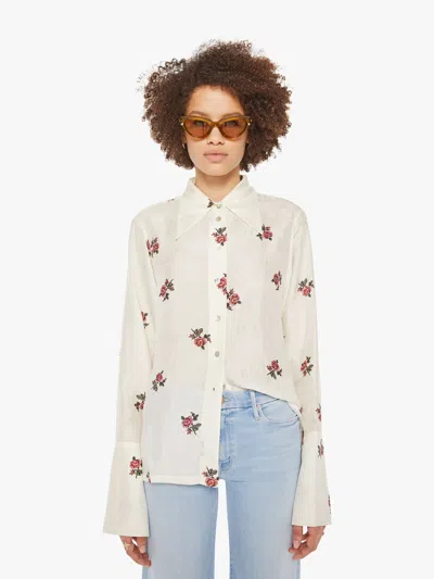 Alix Of Bohemia Dana Shirt Rosebud In Red - Size Small In Red