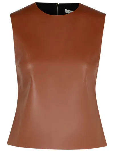 Jw Anderson Leather Tank Top Seam Detailing