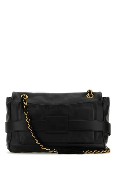 Balenciaga Modu Medium Flap Bag With Chain In Black