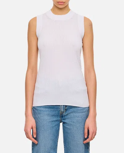Sportmax White Knitted Tank Top In White