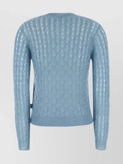 Loewe Mohair And Wool Blend Knit In Blue