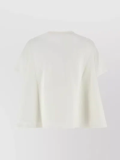 Loewe Anagram-embroidered Trapeze T-shirt In White