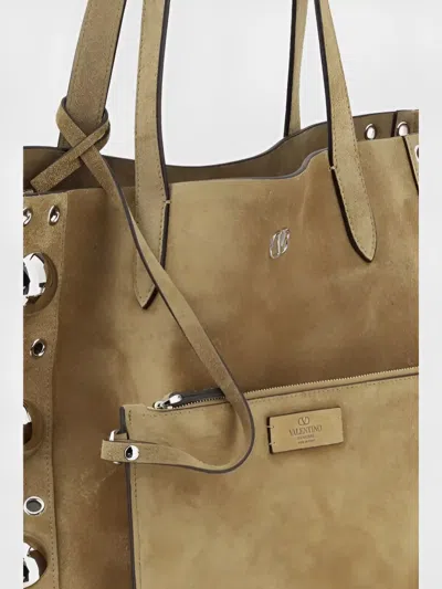 Valentino Garavani Valentino Nellcote Suede Tote In Green