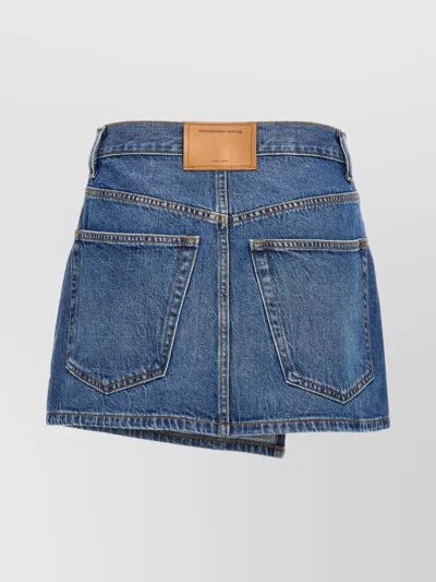Alexander Wang Mini Skirt In Blue