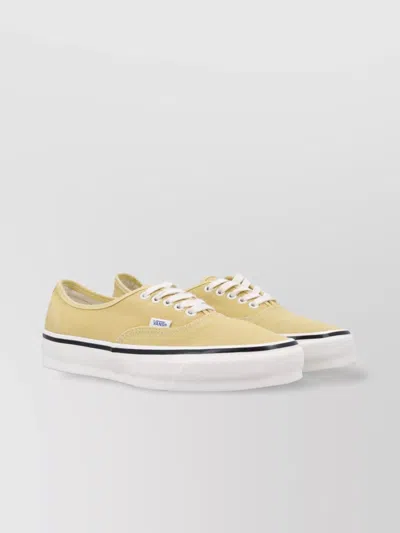 Vans Premium Authentic Duck Canvas Shoe In Yellow