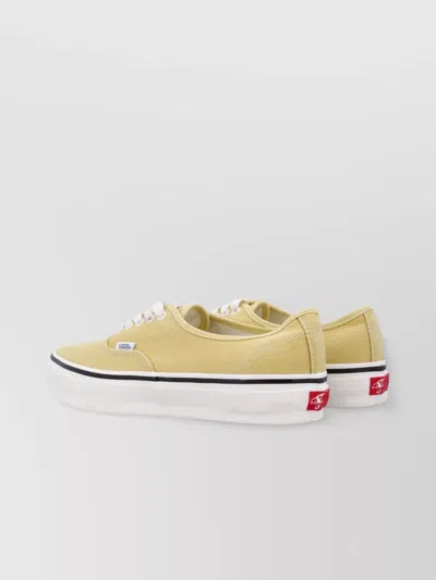 Vans Premium Authentic Duck Canvas Shoe In Yellow
