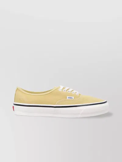 Vans Premium Authentic Duck Canvas Shoe In Yellow
