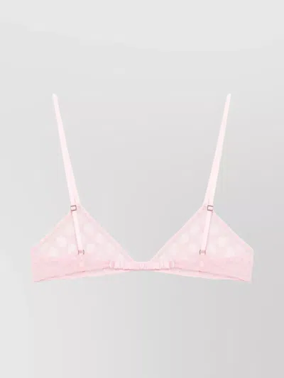 Gucci Women Gg Tulle Bra In Pink