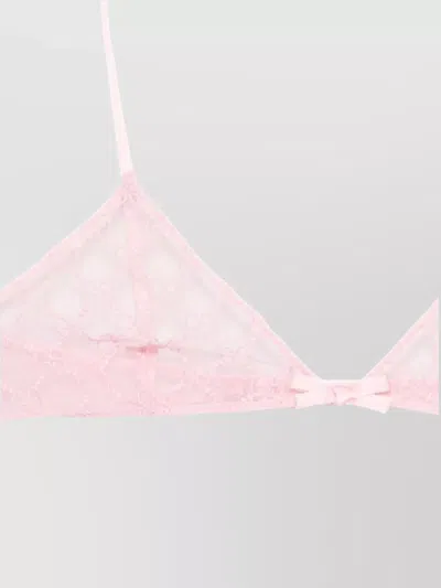 Gucci Women Gg Tulle Bra In Pink
