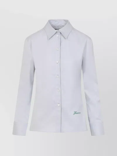 Jacquemus The Open-back Suit Shirt In Grey