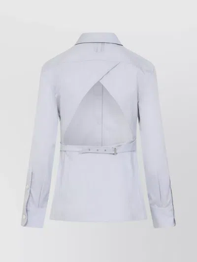 Jacquemus The Open-back Suit Shirt In Grey
