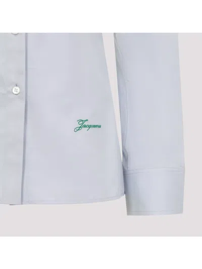 Jacquemus The Open-back Suit Shirt In Grey