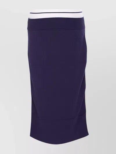 Pinko Jupe Crayon En Molleton Avec Bande Latérale