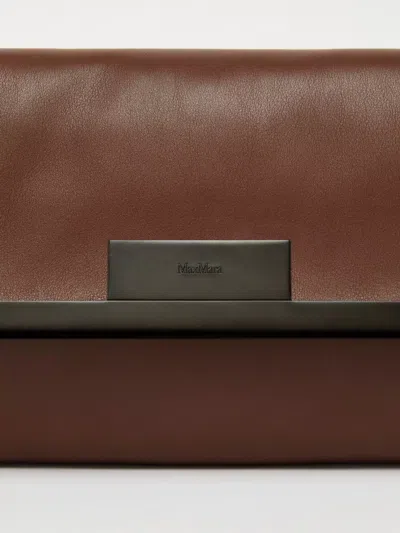 Max Mara Maxmara Women Mmclaspclutch - Small Natural Leather Clutch Bag