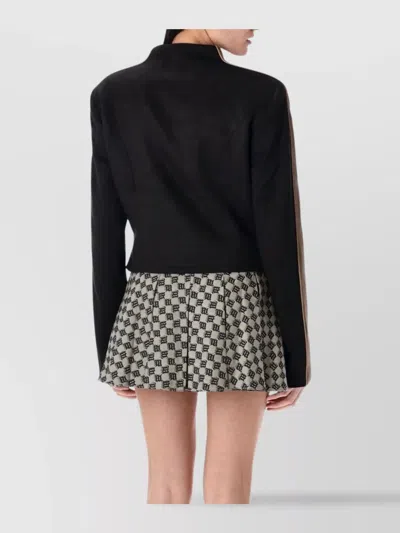 Misbhv Faux Suede Moto Jacket In Black