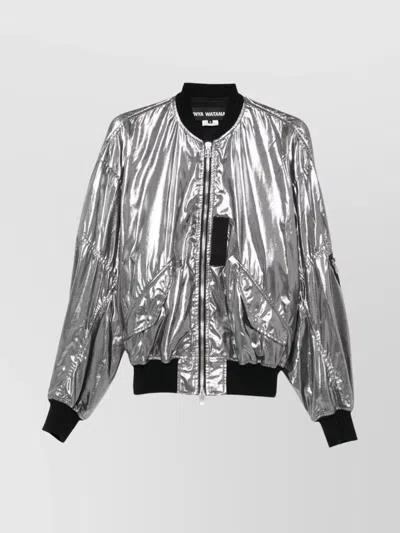 Junya Watanabe Metallic Effect Bomber Jacket