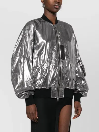 Junya Watanabe Metallic Effect Bomber Jacket