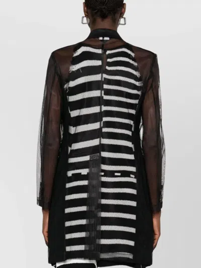 Comme Des Garçons Longline Sheer Sleeves Coat
