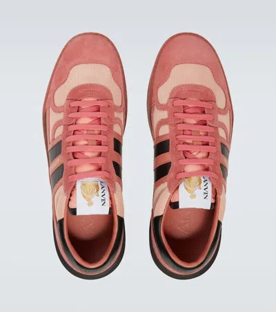 CLAY绒面革边饰运动鞋