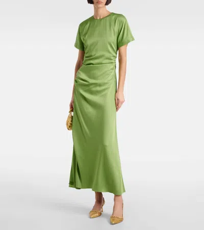 Simkhai Dylan Woven Metallic Leather Slingback Pumps In Gold