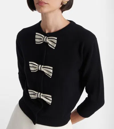 Valentino Cardigan In Lana Nera Donna In Black