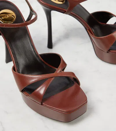 DEBBIE 85皮革防水台凉鞋