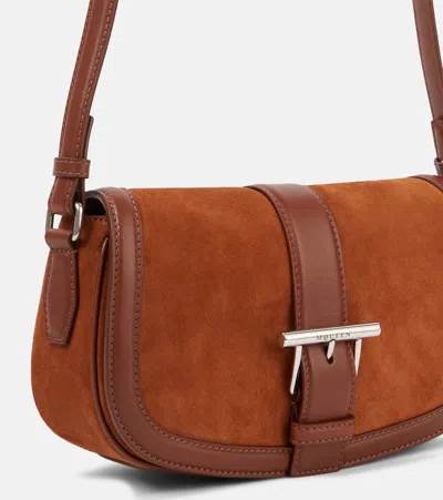 Alexander Mcqueen Mcqueen Mini T-bar Shoulder Bag In Brown