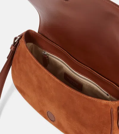 Alexander Mcqueen Mcqueen Mini T-bar Shoulder Bag In Brown