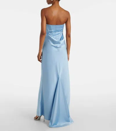 Rotate Birger Christensen Bridal Corset Gown In Blue