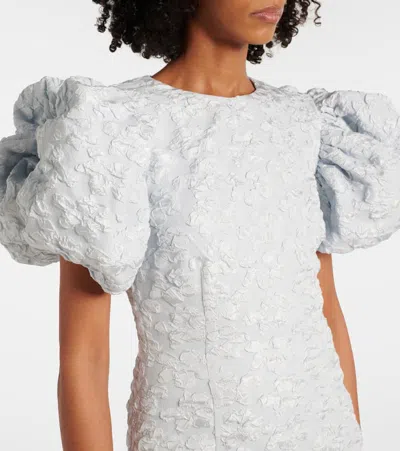 Rotate Birger Christensen Rotate 'puffy' Light Blue Polyester Blend Dress Women In Blue