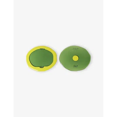 Corsi Design Table Mates Resin Coaster Set Of Two In Green And Fluro Yellow