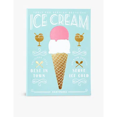 Print Works The Essentials Ice Cream Tools Stainless-steel Kit In Green