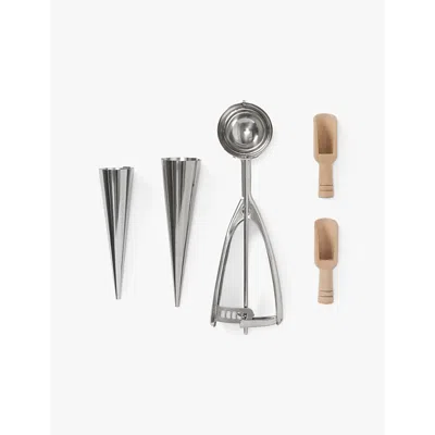 Print Works The Essentials Ice Cream Tools Stainless-steel Kit In Green