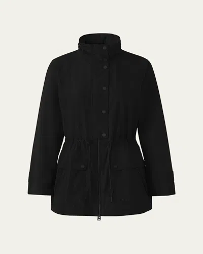 Mackage Keryn Mid-length Rain Jacket In Black