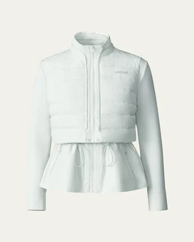Mackage Priscilla 3-in-1 Hybrid Lightweight Jacket With Down Vest In Cream