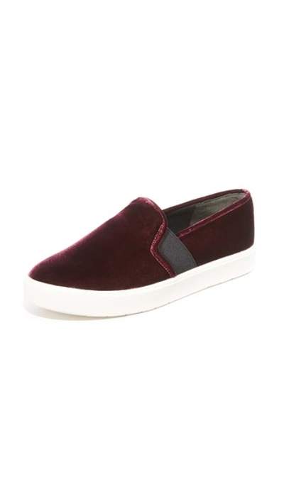 Vince 'blair 12' Genuine Calf Hair Slip-on Sneaker (women) In Oxblood