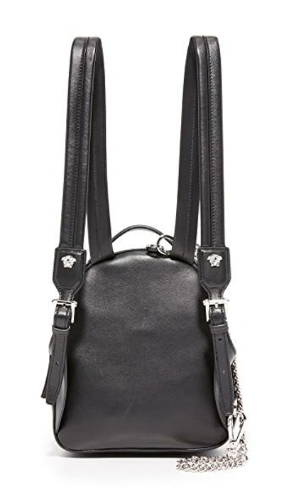 Shop Versace Backpack In Black/silver