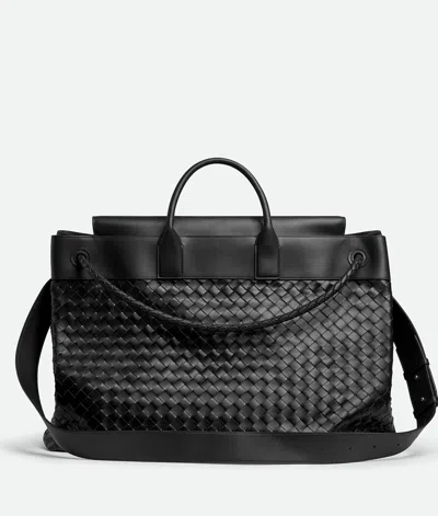Bottega Veneta Large Andiamo Voyager In Black