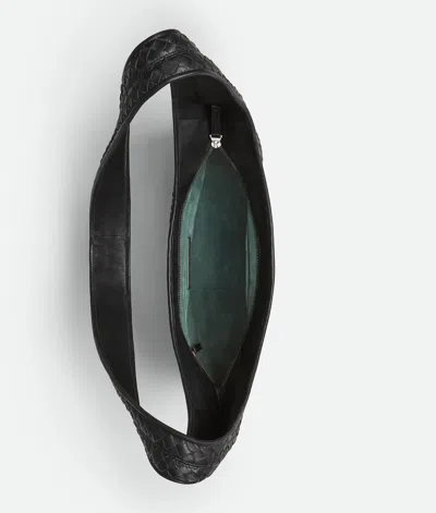 Bottega Veneta Brown Veneto Crossbody Bag In Black