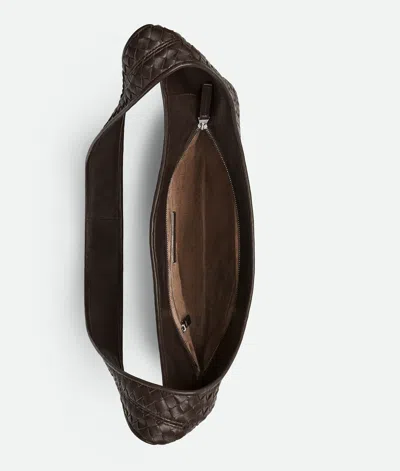 Bottega Veneta Brown Veneto Crossbody Bag In Black