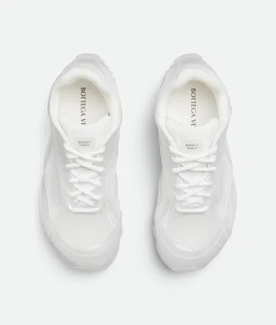 Bottega Veneta Orbit Transparent Rubber Sneakers In White
