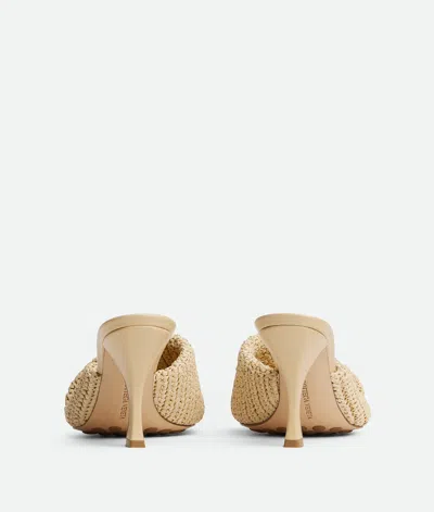 Bottega Veneta Blink Crocheted Raffia Mules In Natural