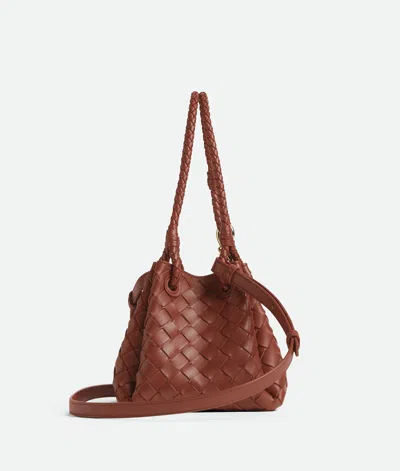Bottega Veneta Parachute Small Intrecciato Leather Tote Bag In Sapele