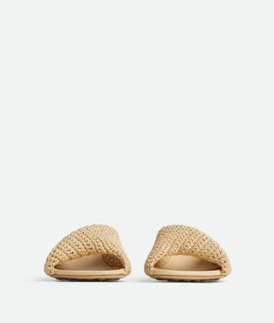 Bottega Veneta Raffia Blink Mules 50 In Natural