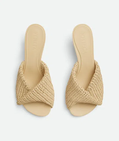 Bottega Veneta Raffia Blink Mules 50 In Natural