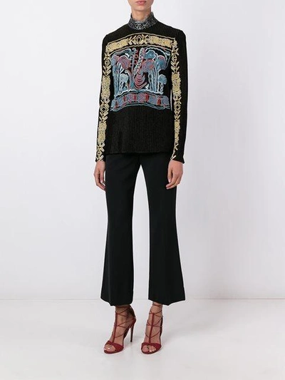 Shop Peter Pilotto Embroidered High Neck Top