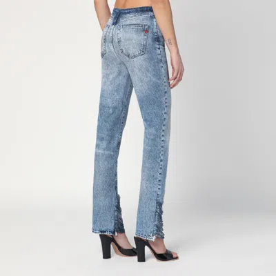 Diesel Bootcut Jeans D-ginna Blue Washed Effect In Blue