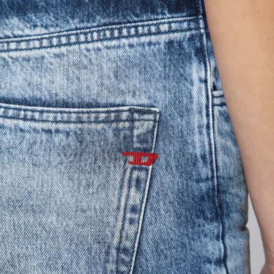 Diesel Bootcut Jeans D-ginna Blue Washed Effect In Blue