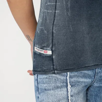 Diesel Top T-go Blue Washed Effect In Blue