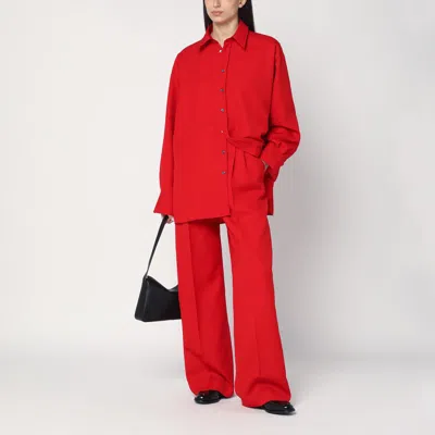 Ami Alexandre Mattiussi Hemd Mit Schlitz Hinten In Red
